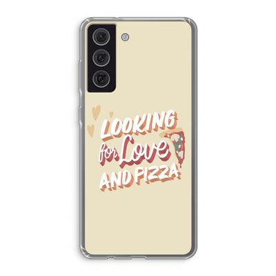 Pizza is the answer: Samsung Galaxy S21 FE Transparant Hoesje