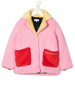 Marc Jacobs Kids manteau texturé à design colour block - Rose