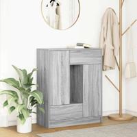 Dressoir met lades en deuren 73x31x90 cm grijs Sonoma