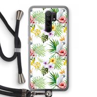 Gele kuif: Xiaomi Redmi 9 Transparant Hoesje met koord