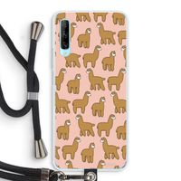 Alpacas: Huawei P Smart Pro Transparant Hoesje met koord
