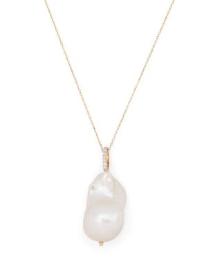 Mateo collier en or 14ct à perle baroque