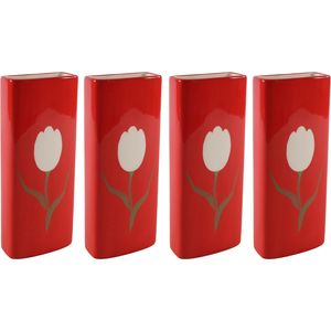 4x Stuks Radiatorbak luchtbevochtiger/waterverdamper porselein 20 x 8 cm