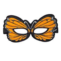 Vlinder oogmasker oranje