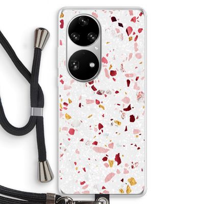 Terrazzo N°9: Huawei P50 Pro Transparant Hoesje met koord