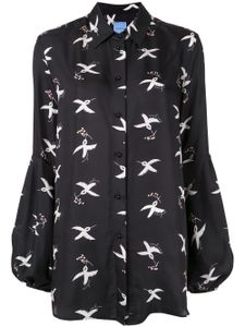 Macgraw blouse imprimée St. Clair Bird - Noir