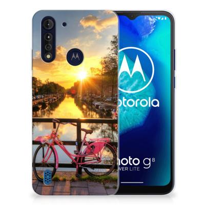 Motorola Moto G8 Power Lite | Silliconen Back Cover | Amsterdamse Grachten