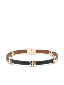 Tory Burch bracelet à plaque logo - Noir