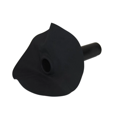 Dakdoorvoer rond HWA PE Ø 75 mm met EPDM slabbe 30cm compleet