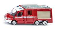 SIKU Super - Mercedes-Benz Sprinter 6X6 brandweer modelvoertuig Schaal 1:50 - thumbnail