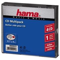 Hama 00049415 CD-hoes 4 CDs/DVDs/Blu-rays Zwart Polystereen 1 stuk(s) - thumbnail