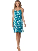 Pastunette dames nachthemd met spaghetti bandjes - Emerald Oasis