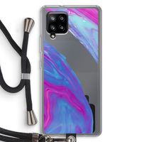 Zweverige regenboog: Samsung Galaxy A42 5G Transparant Hoesje met koord