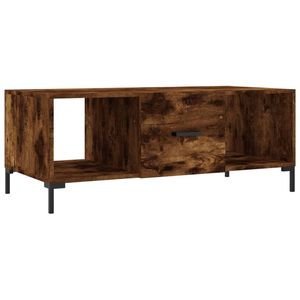 vidaXL Salontafel 102x50x40 cm bewerkt hout gerookt eikenkleurig