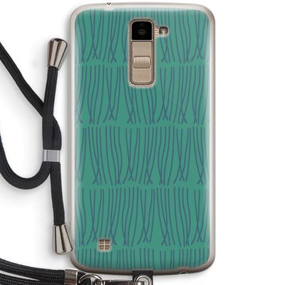 Swirls: LG K10 (2016) Transparant Hoesje met koord