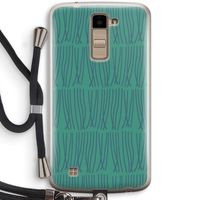 Swirls: LG K10 (2016) Transparant Hoesje met koord