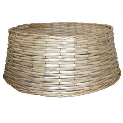 Kerstboomrok/kerstboommand - naturel - gevlochten - D48 cm en H21 cm - voor kerstboom van 180-210 cm