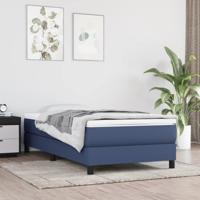 Pocketveringmatras 120x190x20 cm stof blauw