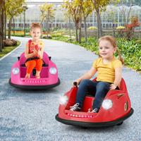 12 V Elektrische Botsauto voor Kinderen op Batterijen Afstandsbediening LED-Lampjes Muziek 360° Draaibaar Speelgoedauto