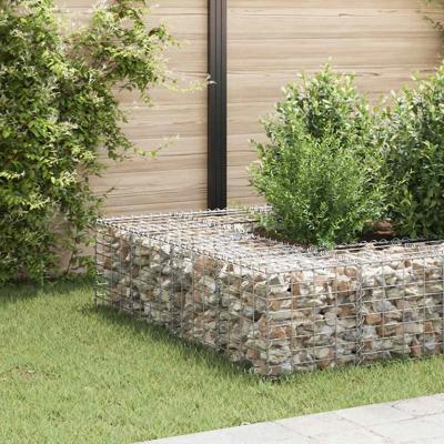 Gabion plantenbak verhoogd kubus 40x40x40 cm staaldraad