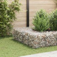 Gabion plantenbak verhoogd kubus 40x40x40 cm staaldraad