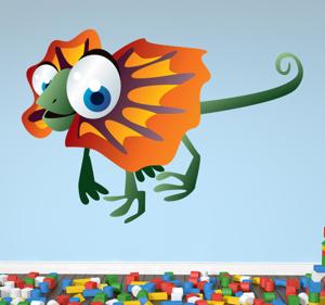 Sticker kinderkamer leguaan