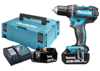 Makita DDF482RTJ 18v Boor-/schroefmachine 5,0 Ah accu (2 st), snellader, Mbox - DDF482RTJ