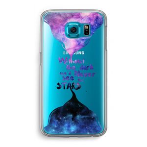 Stars quote: Samsung Galaxy S6 Transparant Hoesje
