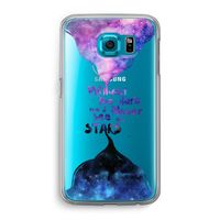 Stars quote: Samsung Galaxy S6 Transparant Hoesje