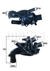 Thermostaat, koelvloeistof MAHLE, u.a. für Mini