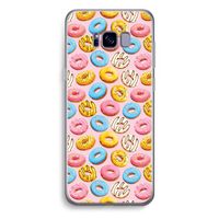 Pink donuts: Samsung Galaxy S8 Plus Transparant Hoesje