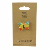 Vlinder Keramiek Multicolor (3 cm)