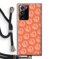 Just peachy: Samsung Galaxy Note 20 Ultra / Note 20 Ultra 5G Transparant Hoesje met koord