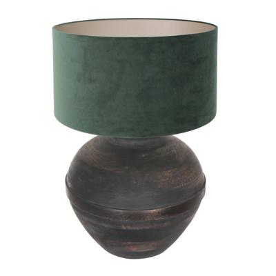 Steinhauer Chique schemerlampLyons B met groene velours kap - 3473ZW