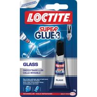 Loctite secondelijm Super Glue Glas, 3 g, op blister