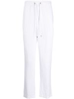 James Perse pantalon en lin à coupe droite - Blanc