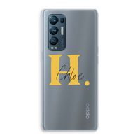 Amber Script: Oppo Find X3 Neo Transparant Hoesje