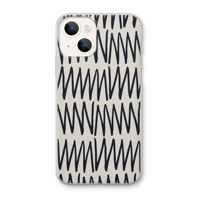 Marrakech Zigzag: iPhone 13 mini Transparant Hoesje