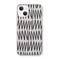 Marrakech Zigzag: iPhone 13 mini Transparant Hoesje