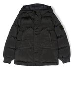 Stone Island Junior doudoune à patch logo - Noir - thumbnail