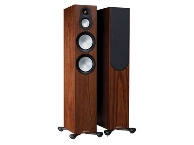 Monitor Audio: Silver 300 7G Vloerstaande Speakers - 2 stuks - Natural Walnut