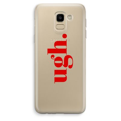 Ugh: Samsung Galaxy J6 (2018) Transparant Hoesje