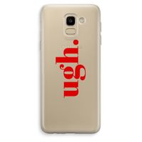 Ugh: Samsung Galaxy J6 (2018) Transparant Hoesje
