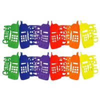 Telefoons thema feestslinger - 2x - papier - 300 cm - multi kleuren - thumbnail