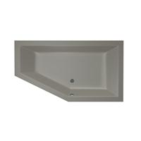 Xenz Society Hoekbad - 160x90x53 - afvoer Midden - Rechts - acryl - cement 6882-06