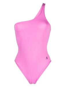 The Attico maillot de bain à logo imprimé - Rose