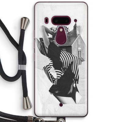 House: HTC U12+ Transparant Hoesje met koord