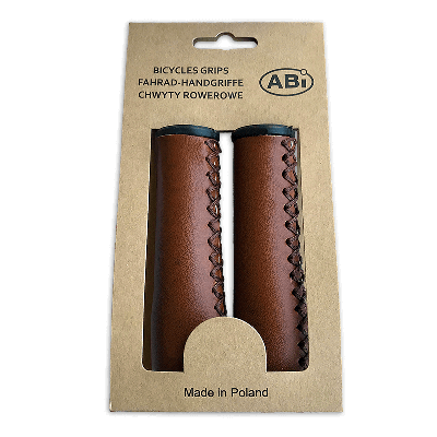 ABI kunstleer hangkaart handvatten 120mm bruin