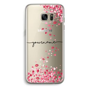 Hartjes en kusjes: Samsung Galaxy S7 Edge Transparant Hoesje