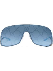 Gucci Eyewear lunettes de soleil à monture oversize - Bleu